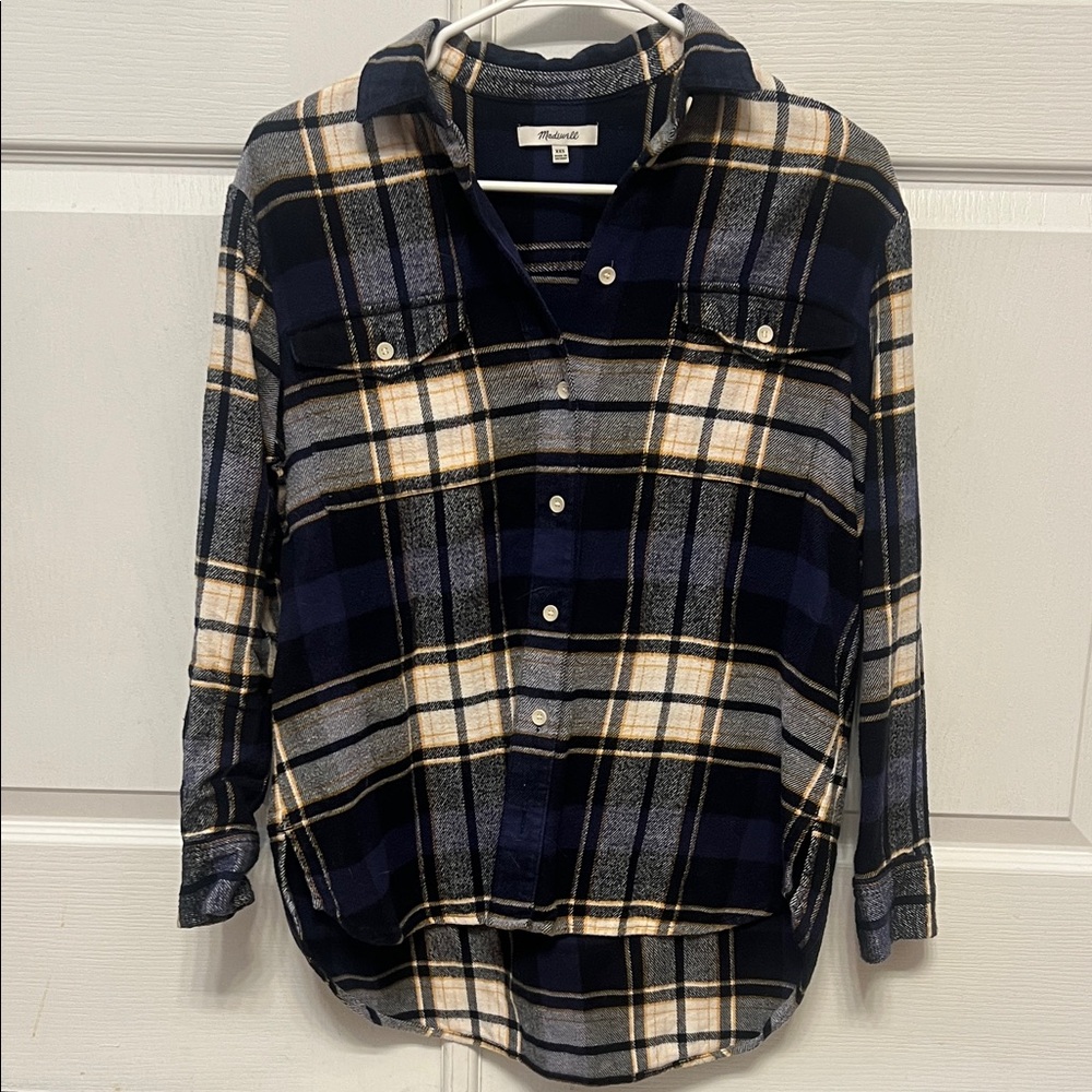 Madewell Plaid Flannel button down